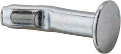 Powers Fasteners - 1/4" Diam, 1/4" Drill, 1" OAL, 1-1/4" Min Embedment Split-Drive Concrete Anchor - Grade 8.2 Steel, Zinc-Plated Finish, Mushroom Head - A1 Tooling