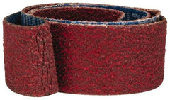 Norton - 3/4" Wide x 18" OAL, 60 Grit, Ceramic Abrasive Belt - Ceramic, Medium, Coated, Y Weighted Cloth Backing, Series R981 - A1 Tooling