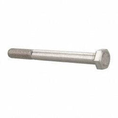 Value Collection - M8x1.25mm Metric Coarse, 80mm Length Under Head Hex Head Cap Screw - Partially Threaded, Grade 18-8 & Austenitic A2 Stainless Steel, 13mm Hex - A1 Tooling