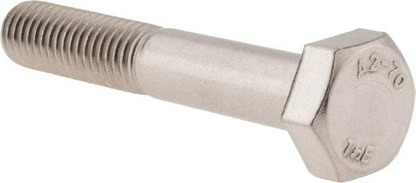 Value Collection - M10x1.50mm Metric Coarse, 60mm Length Under Head Hex Head Cap Screw - Partially Threaded, Grade 18-8 & Austenitic A2 Stainless Steel, 17mm Hex - A1 Tooling