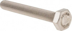 Value Collection - M10x1.50mm Metric Coarse, 75mm Length Under Head Hex Head Cap Screw - Fully Threaded, Grade 18-8 & Austenitic A2 Stainless Steel, 17mm Hex - A1 Tooling