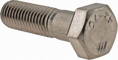 Value Collection - M12x1.75mm Metric Coarse, 45mm Length Under Head Hex Head Cap Screw - Partially Threaded, Grade 18-8 & Austenitic A2 Stainless Steel, 19mm Hex - A1 Tooling