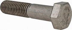 Value Collection - M12x1.75mm Metric Coarse, 55mm Length Under Head Hex Head Cap Screw - Partially Threaded, Grade 18-8 & Austenitic A2 Stainless Steel, 19mm Hex - A1 Tooling