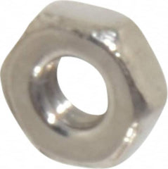 Value Collection - M2.5x0.45 Stainless Steel Right Hand Hex Nut - 4mm Across Flats, 1.6mm High, Uncoated - A1 Tooling