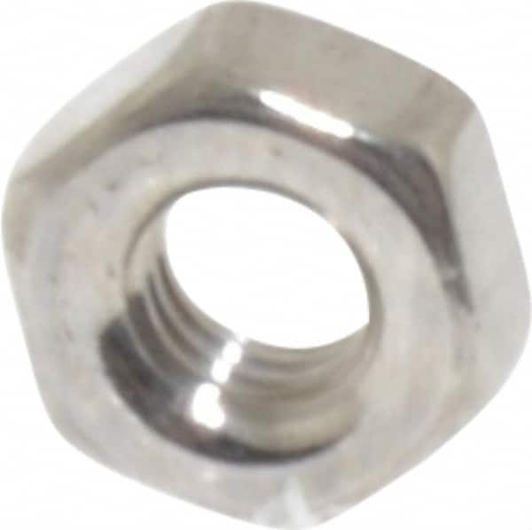 Value Collection - M3x0.50 Stainless Steel Right Hand Hex Nut - 5.5mm Across Flats, 2.4mm High, Uncoated - A1 Tooling