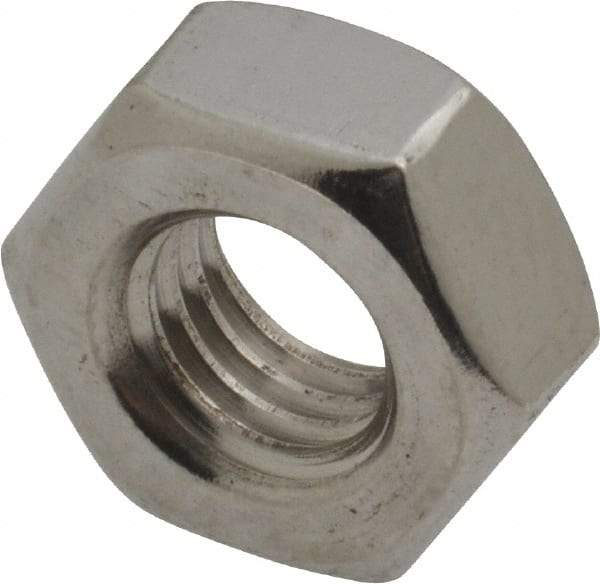 Value Collection - M10x1.50 Stainless Steel Right Hand Hex Nut - 17mm Across Flats, 8mm High, Uncoated - A1 Tooling