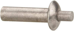 Made in USA - Universal Head Aluminum Alloy Drive Blind Rivet - Aluminum Alloy Mandrel, 0.453" to 1/2" Grip, 3/8" Head Diam, 0.191" to 0.219" Hole Diam, 0.656" Length Under Head, 3/16" Body Diam - A1 Tooling