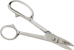 Heritage Cutlery - 1-3/8" LOC, 7" OAL Chrome Plated High Leverage Shears - Right Hand, Chrome Plated Straight Handle, For General Purpose Use - A1 Tooling