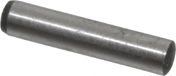 Value Collection - 4mm Diam x 20mm Pin Length Grade 8 Alloy Steel Precision Dowel Pin - Bright Finish, 1 Rounded End - A1 Tooling