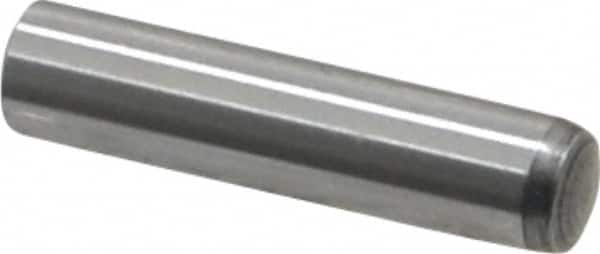 Value Collection - 5mm Diam x 22mm Pin Length Grade 8 Alloy Steel Precision Dowel Pin - Bright Finish, 1 Rounded End - A1 Tooling