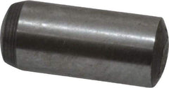 Value Collection - 6mm Diam x 14mm Pin Length Grade 8 Alloy Steel Precision Dowel Pin - Bright Finish, 1 Rounded End - A1 Tooling