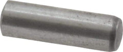 Value Collection - 6mm Diam x 20mm Pin Length Grade 8 Alloy Steel Precision Dowel Pin - Bright Finish, 1 Rounded End - A1 Tooling