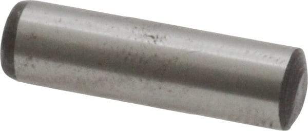 Value Collection - 6mm Diam x 22mm Pin Length Grade 8 Alloy Steel Precision Dowel Pin - Bright Finish, 1 Rounded End - A1 Tooling