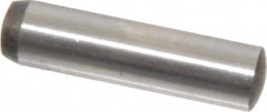 Value Collection - 6mm Diam x 24mm Pin Length Grade 8 Alloy Steel Precision Dowel Pin - Bright Finish, 1 Rounded End - A1 Tooling