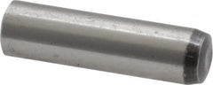 Value Collection - 8mm Diam x 30mm Pin Length Grade 8 Alloy Steel Precision Dowel Pin - Bright Finish, 1 Rounded End - A1 Tooling