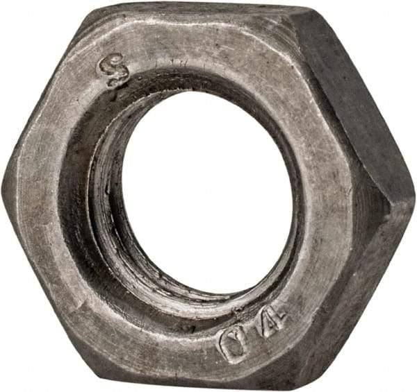 Value Collection - M12x1.75 Steel Right Hand Hex Jam Nut - 19mm Across Flats, 6mm High, Uncoated - A1 Tooling