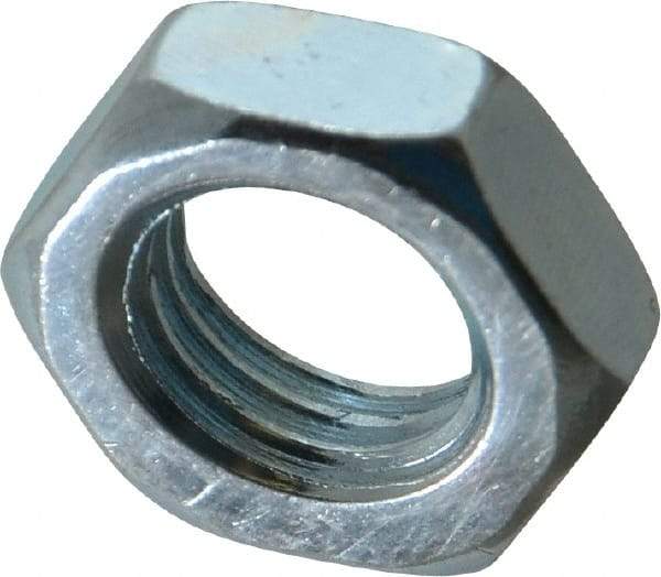 Value Collection - M16x2.00 Steel Right Hand Hex Jam Nut - 22mm Across Flats, 8mm High, Zinc-Plated Finish - A1 Tooling