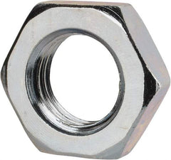 Value Collection - M20x2.50 Steel Right Hand Hex Jam Nut - 30mm Across Flats, 10mm High, Zinc-Plated Finish - A1 Tooling