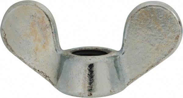 Value Collection - M24x3.00, Zinc Plated, Iron Standard Wing Nut - 8.6mm Wing Span, 53.5mm Wing Span - A1 Tooling