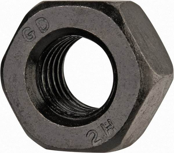 Value Collection - M14x2.00 Steel Right Hand Heavy Hex Nut - 26.17mm Across Flats, 14mm High, Uncoated - A1 Tooling