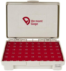 Vermont Gage - 55 Piece, 0.2-1.28 mm Diameter Plug and Pin Gage Set - Plus 0.01 mm Tolerance, Class ZZ - A1 Tooling