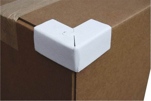 Vestil - 2" Long x 1-1/2" Wide x 1-1/2" High x 1/16" Thick Corner - White, Cardboard Box - A1 Tooling