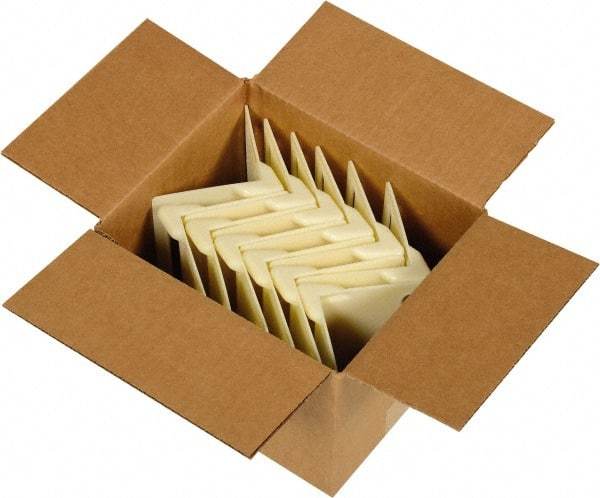 Vestil - 3-7/8" Long x 3-7/8" Wide x 5-3/8" High x 7/64" Thick Edge Guard - White, Cardboard Box, 12 Piece - A1 Tooling