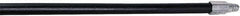 Rubbermaid - 60 x 1-1/16" Wood Handle for Push Brooms - Threaded Connection, Black - A1 Tooling