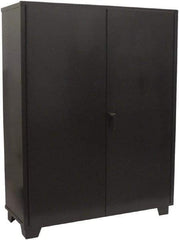 Jamco - 4 Shelf Locking Storage Cabinet - Steel, 60" Wide x 24" Deep x 78" High, Black - A1 Tooling