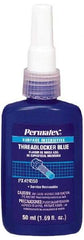 Permatex - 50 mL Bottle, Blue, Medium Strength Liquid Threadlocker - Series 243, 24 hr Full Cure Time, Hand Tool Removal - A1 Tooling