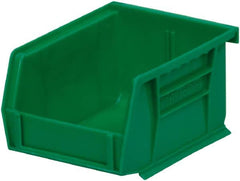 Akro-Mils - 10 Lb. Load Capacity, 5-3/8" Deep, Green Polymer Hopper Stacking Bin - 3" High x 4-1/8" Wide x 5-3/8" Long - A1 Tooling