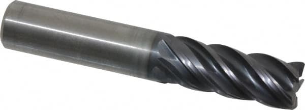 Kennametal - 1/2", 5 Flute, Solid Carbide, 0.03" Corner Radius End Mill - 3" OAL, 1-1/4" LOC - A1 Tooling