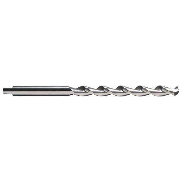 Cleveland - 27/64" 118° Parabolic Flute High Speed Steel Taper Length Drill Bit - A1 Tooling