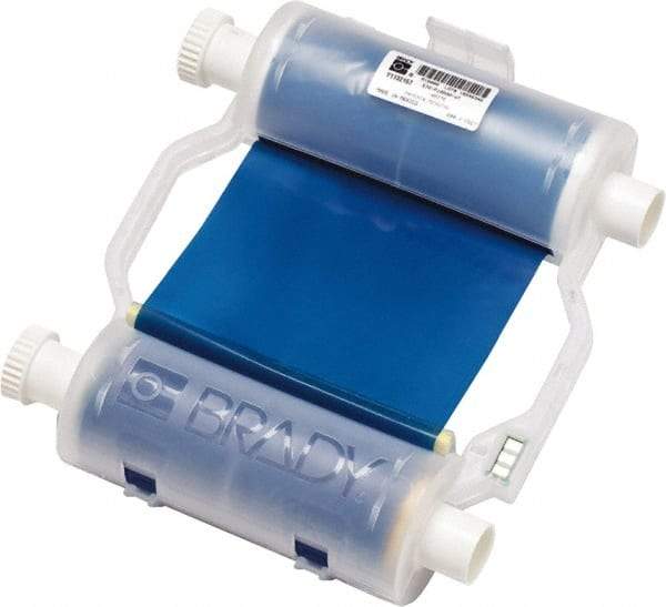 Brady - 4.33" Wide x 2,400" Long, Blue Resin Ribbon Printer Ribbon - For BBP30 Label Printer, BBP33 Label Printer, BBP35 Multicolor Sign & Label Printer, BBP37 Color & Cut Sign & Label Printer, BradyPrinter S3100, BBP31 Sign & Label Printer - A1 Tooling