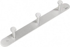 Safco - 3 Hooks, 18" Long x 2-3/4" Deep, Metal Wall/Door Hat/Coat Hook - 2" High - A1 Tooling