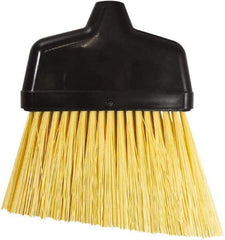 Unger - 6-3/8" Wide, Yellow Synthetic Bristles, Angled Broom - Flagged, Water Resistant - A1 Tooling