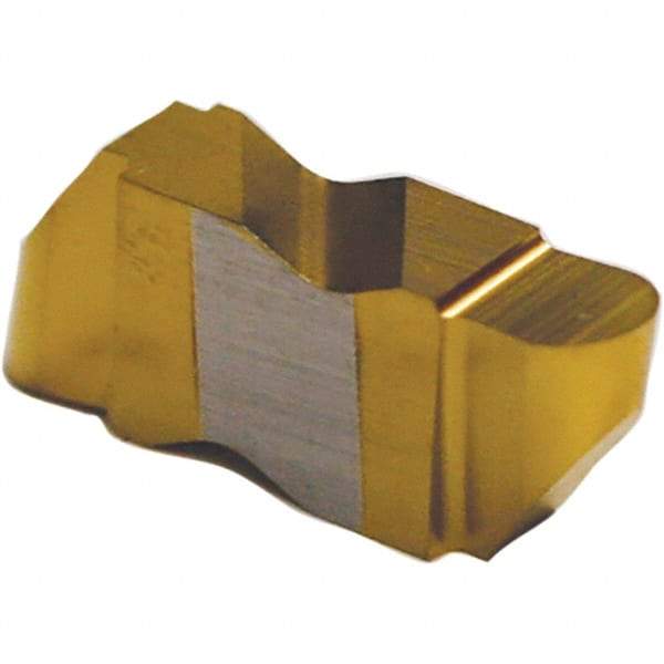 Tool-Flo - 4125FLRP Grade AC3R, 6.35mm Cutting Width Carbide Grooving Insert - 6.35mm Max Depth of Cut, Left Hand, 3.18mm Corner Radius, TiAlN Finish - A1 Tooling