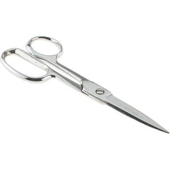 Heritage Cutlery - 3" LOC, 9-1/8" OAL Chrome Plated Heavy Duty Scissors/Shears - Left Hand, Metal Straight Handle - A1 Tooling