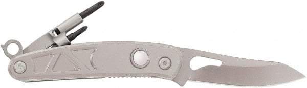 Coast Cutlery - 3" Blade, 7.2" OAL, Partially Serrated Multi-Blade Knife - 4.2" Closed Length, Stainless Steel - A1 Tooling