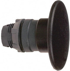 Schneider Electric - 22mm Mount Hole, Extended Mushroom Head, Pushbutton Switch Only - Round, Black Pushbutton, Nonilluminated, Momentary (MO) - A1 Tooling