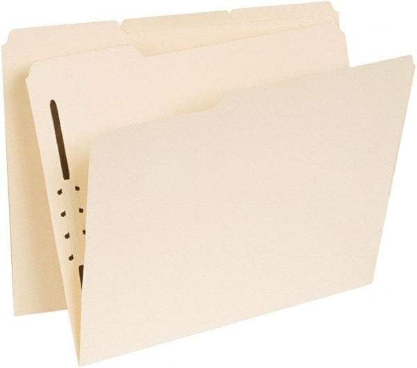 UNIVERSAL - 8-1/2 x 11", Letter Size, Manila, Classification Folders with Top Tab Fastener - 11 Point Stock, Assorted Tab Cut Location - A1 Tooling