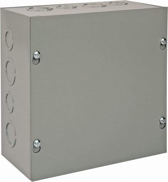 nVent Hoffman - Steel Junction Box Enclosure Screw Flat Cover - NEMA 1, 8" Wide x 8" High x 4" Deep - A1 Tooling