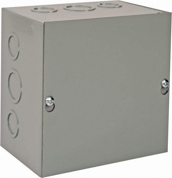 nVent Hoffman - Steel Junction Box Enclosure Screw Flat Cover - NEMA 1, 6" Wide x 6" High x 4" Deep - A1 Tooling