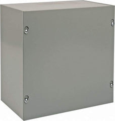 nVent Hoffman - Steel Junction Box Enclosure Screw Flat Cover - NEMA 1, 10" Wide x 10" High x 6" Deep - A1 Tooling