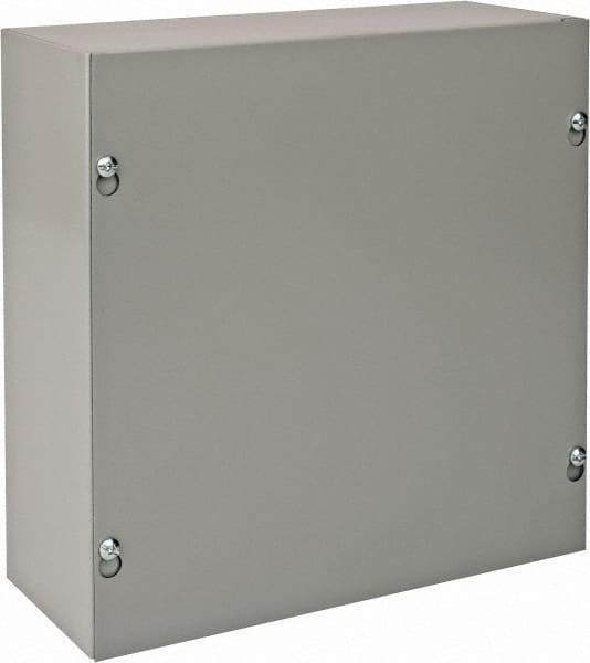 nVent Hoffman - Steel Junction Box Enclosure Screw Flat Cover - NEMA 1, 10" Wide x 10" High x 4" Deep - A1 Tooling