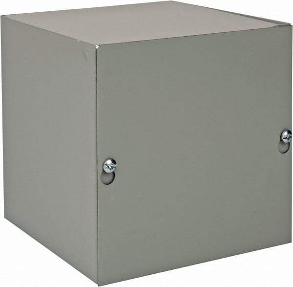 nVent Hoffman - Steel Junction Box Enclosure Screw Flat Cover - NEMA 1, 6" Wide x 6" High x 6" Deep - A1 Tooling