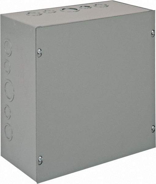 nVent Hoffman - Steel Junction Box Enclosure Screw Flat Cover - NEMA 1, 12" Wide x 12" High x 6" Deep - A1 Tooling