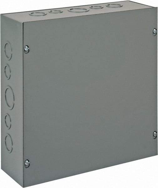 nVent Hoffman - Steel Junction Box Enclosure Screw Flat Cover - NEMA 1, 12" Wide x 12" High x 4" Deep - A1 Tooling