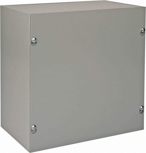 nVent Hoffman - Steel Junction Box Enclosure Screw Flat Cover - NEMA 1, 10" Wide x 10" High x 6" Deep - A1 Tooling