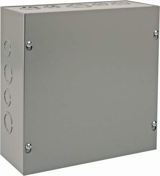 nVent Hoffman - Steel Junction Box Enclosure Screw Flat Cover - NEMA 1, 10" Wide x 10" High x 4" Deep - A1 Tooling